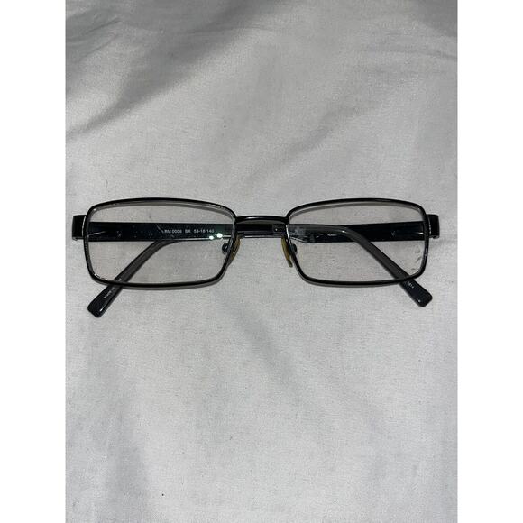 Robert Mitchel Eyeglasses Frames Only RM 0008 53-18-140 Black - Picture 1 of 6